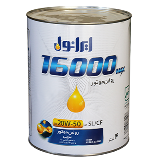 روغن موتور ایرانول مدل 16000MAX چهار لیتری (20W50)